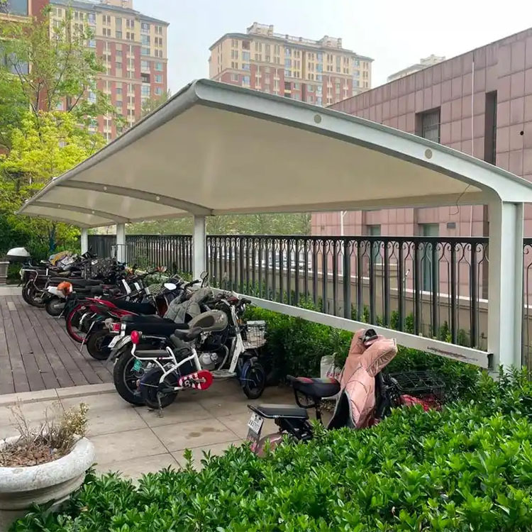 长阳膜结构电动车棚