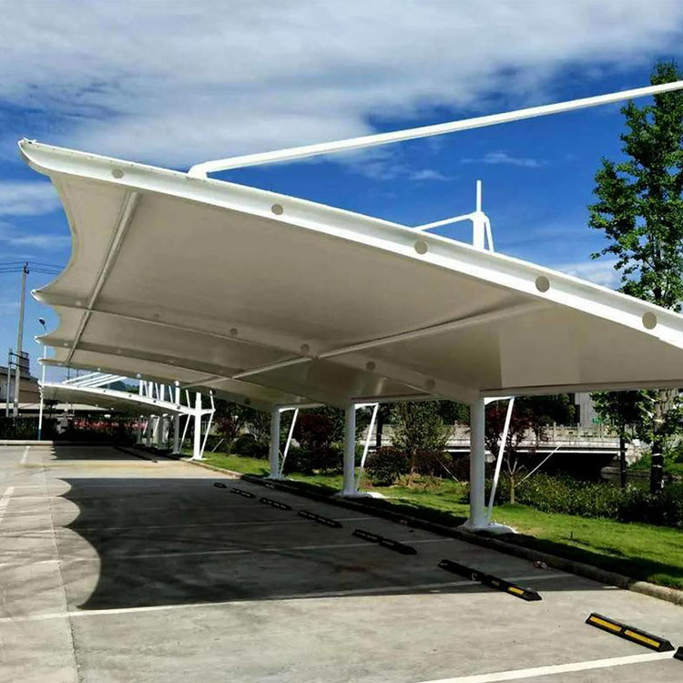 长阳膜结构汽车棚